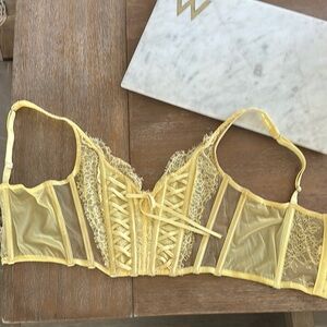 Victoria Secret Corset Yellow
